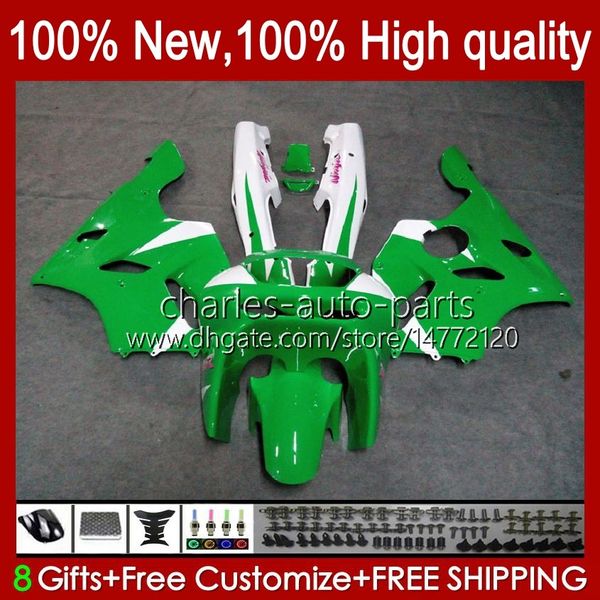 Feedings para Kawasaki Ninja ZX 6R 636 600cc 600 CC ZX-636 ZX6R 94 95 96 97 Bodywork 50hc.36 ZX636 Verde Stock BLK ZX-6R 94-97 ZX600C ZX600 ZX 6 R 1994 1995 1997 Bodys Kit