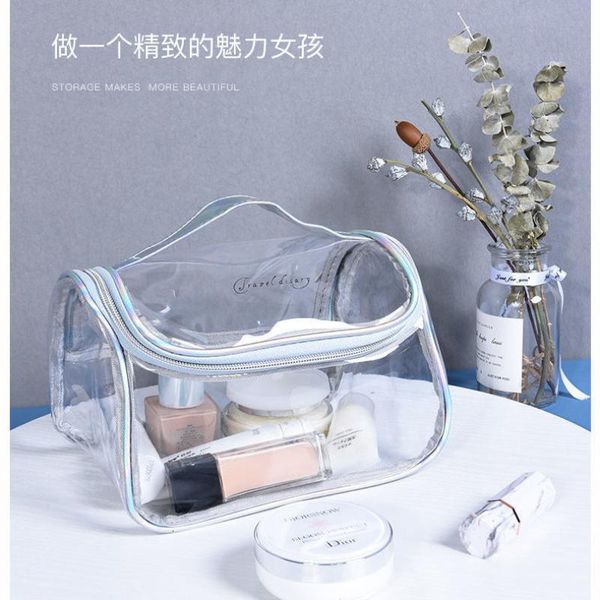 

cosmetic bags & cases pvc travel organizer large capacity storage bag beauty case waterproof toiletry portable make up pouch wash