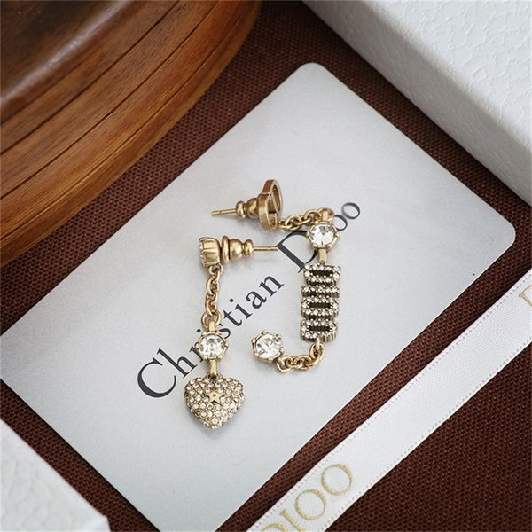 

86% off factory shopfamily love for women new red long diamond heart, Golden