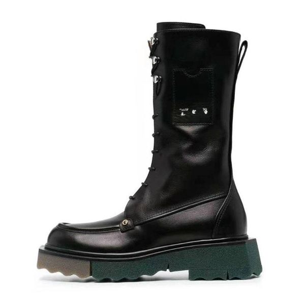 

boots women short real leather rivets winter shoes fashion cool mid calf footwear size 35-40, Black
