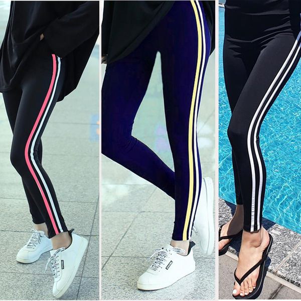 

two-piece suits women fashion swimming trunks long pants summer shorts sports style three colors swimwear bathing suit bottoms m-2xl