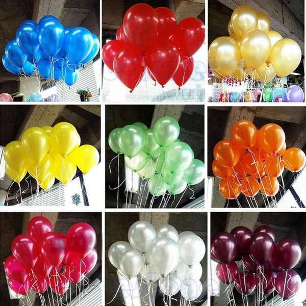 

100pcs 10 inch latex balloons pearl wedding birthday party decor