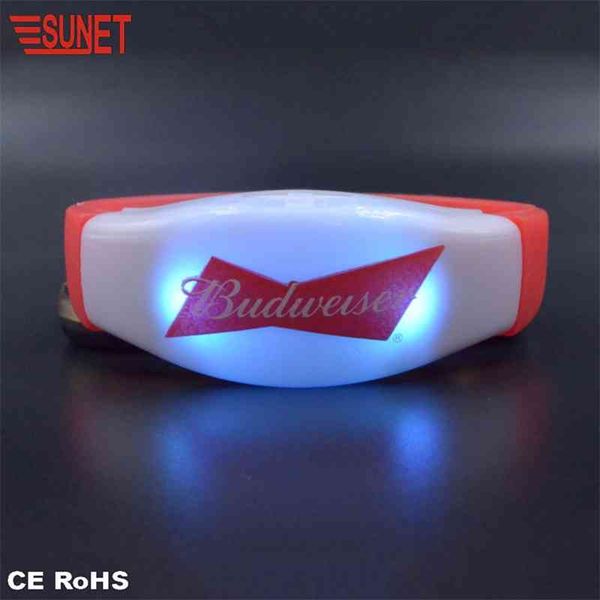 

led silicone 15 color remote control zone bracelet_ concert luminous bracelet