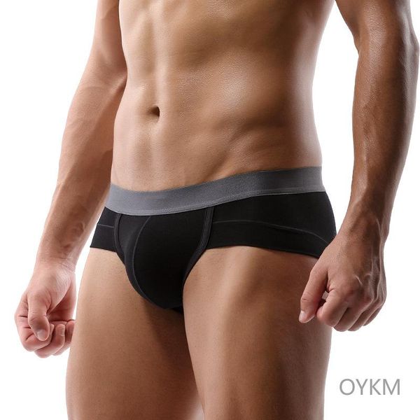 

underpants man underwear slip men briefs breathable comfortable u pouch male panties intimo uomo men's lingerie hombre gay, Black;white