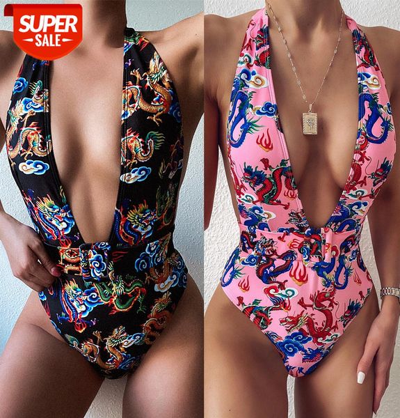 

bathing suits swimsuit bikini ladies one-piece dragon b136w #6h7h, White;black