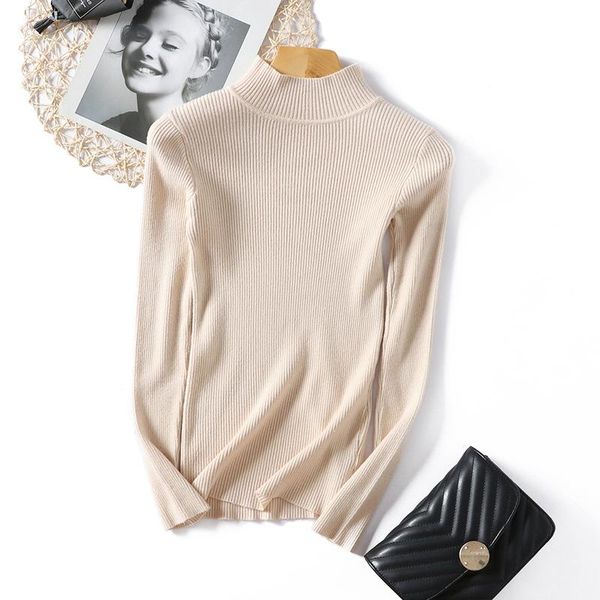 

women's sweaters turtleneck women knitted sweater pullover streetwear female autumn long sleeve casual basic winter tricot jersey, White;black