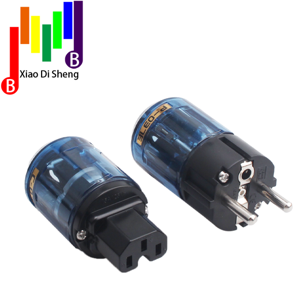 

smart power plugs pair hifi audio rhodium plated schuko eu plug p-037e iec connector c-037 adapter for diy cables