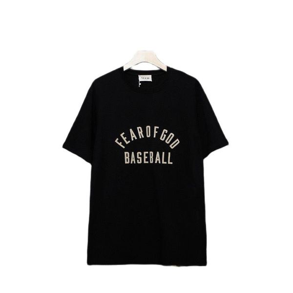 

men's t-shirts luxury designer brand clothing oversized t-shirt summer fashion letter short sleeve flocking t shirts men women 13263, White;black
