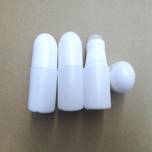 

packing bottles 1000pcs/lot 30ml plastic roll on bottle, 30cc deodorant container roller bottle white color