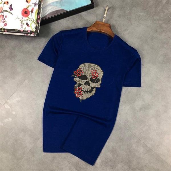 

2021 men's and women's fashion short tee casual street wear pure color printed cotton m-3xl#25, White;black