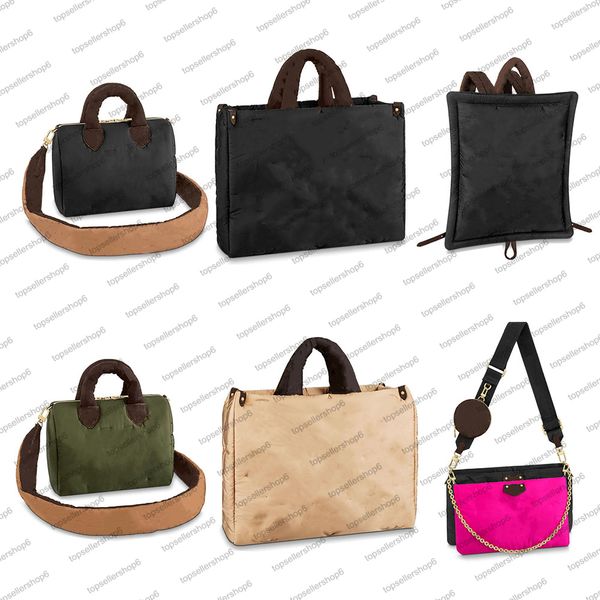 

m59005 m59009 designer women onthego gm tote shopping bag econyl nylon embossed embroidered end handbag accessoires purse crossbody backpack