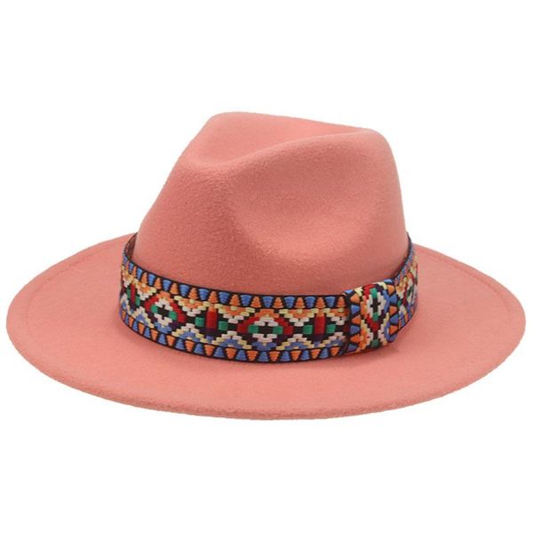 

berets women hats panamas solid black felted men hat jazz caps print band casual decorate outdoor dress sombreros de mujer, Blue;gray