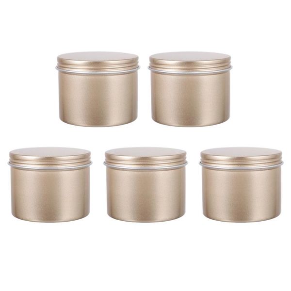 

gift wrap 5pcs 100ml christmas candy storage tins tea candle holder metal boxes