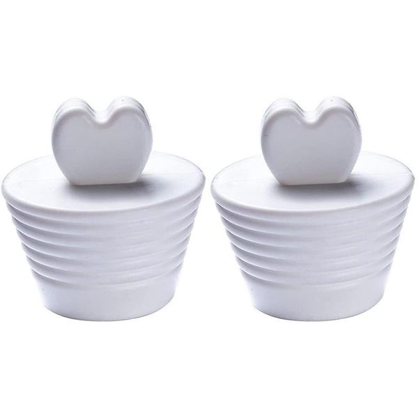 

other bath & toilet supplies 2 pack universal bathtub ser for shower and jacuzzi drain ser, kitchen silicone sink (white)