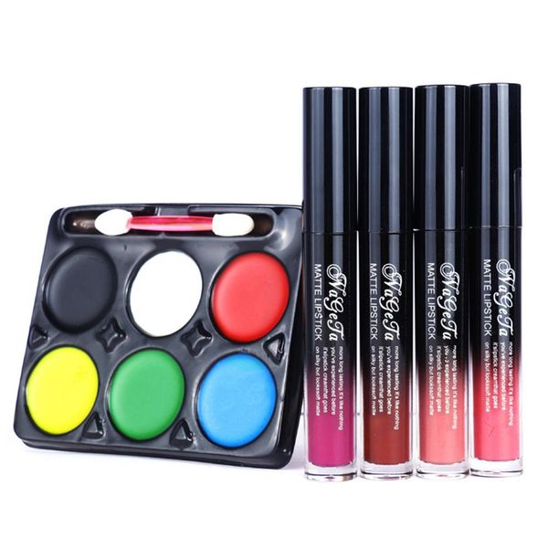 

halloween face makeup paint lipstick kit arbitrarily change makeup with casual matching body face lip devil dress primer