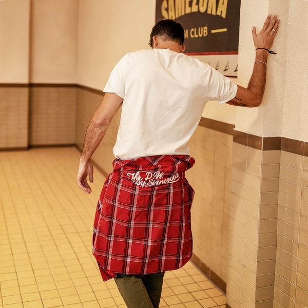 

new 2021 spring casual plaid shirts men letter embroidered shirt male brand clothing 190205 5t4p, White