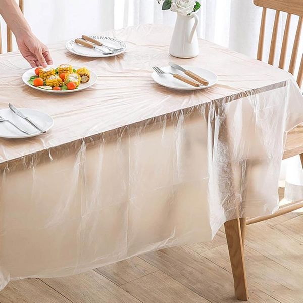 

disposable dinnerware 10/8pcs tablecloth thickened oil-proof table cloth wedding party cover