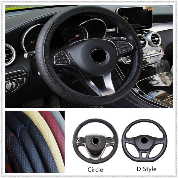

steering wheel covers o circle leather car cover anti-slip auto for kia provo k9 cross carens cub trackster ray k2 naimo pro venga
