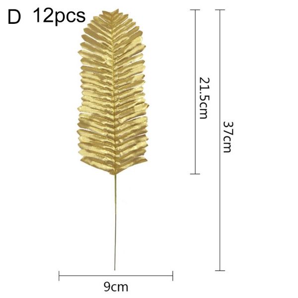 

palm artificial leaves party plant plants simulation tree tropical 12pcs