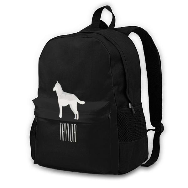 

backpack siberian husky backpacks picnic print style polyester bags