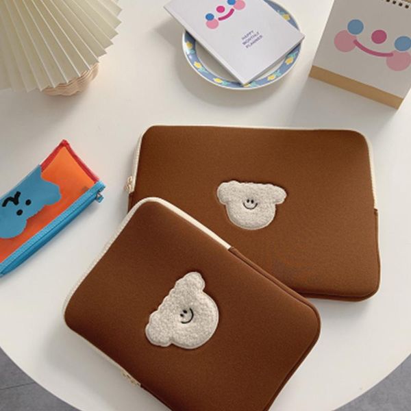 

cosmetic bags & cases soft cotton puppy lapbag shockproof storage for macbook air notebook case 11/13inch travel carry 2021