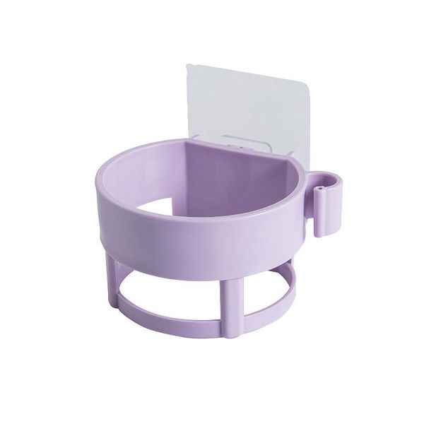 

hooks & rails hair dryer rack bathroom storage punch-free