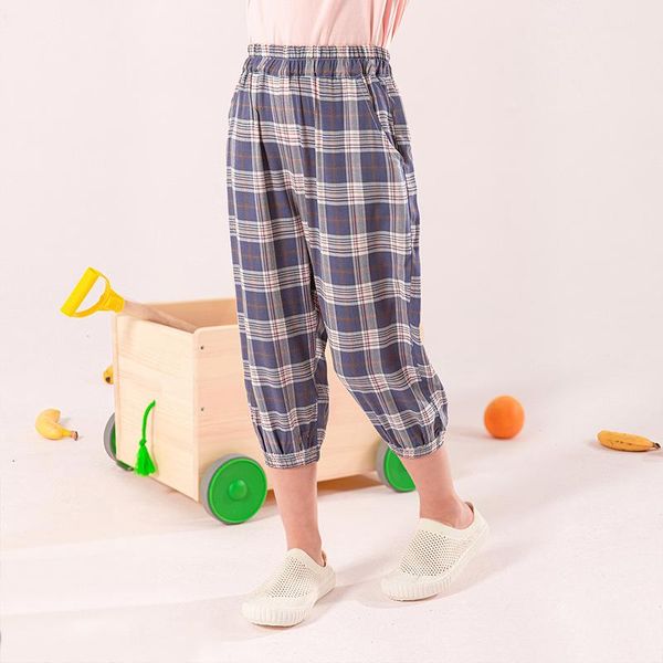 

trousers cropped 2021 fashion cotton clothing for girls kids children's wear leggings pants 6 7-12 13 14 15years, Blue