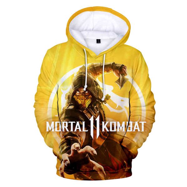 

mortal kombat 11 kawaii 3d print sweatshirt kleding 2020 koop casual nieuwste plus size hoodi fashion dign, Black