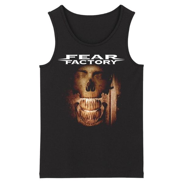 

men' tank bloodhoof fear factory grindcore alternative metal deathcore heavy fashion asian size, White;black