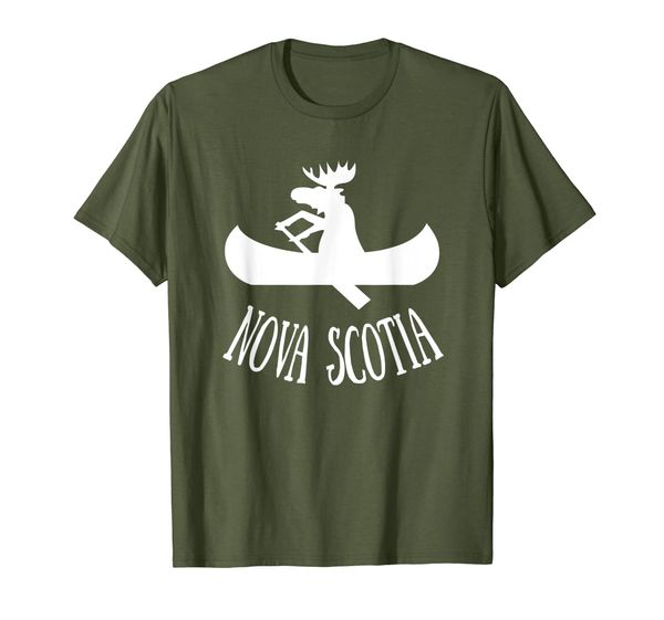 

nova scotia moose shirt | ns moose canoe t-shirt, White;black