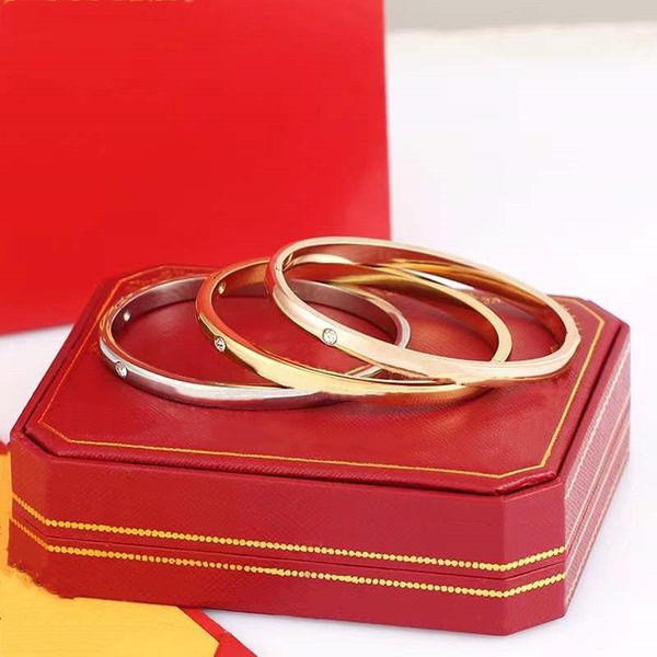 

silver love bracelet women bangle sublimation blanks titanium steel luxury letter signature gold rose men bracelet designer jewelry womens b, Golden;silver