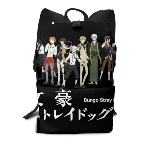 

backpack ranpo edogawa bungou stray dogs backpacks university man - woman bag print trending multi pocket teen bags