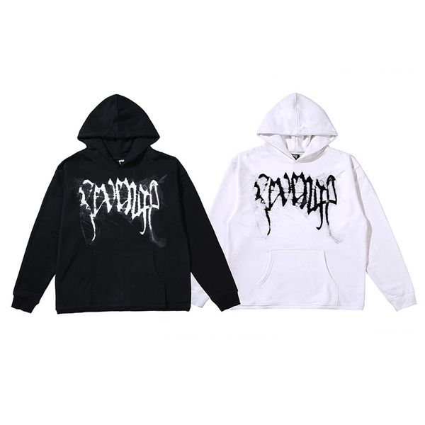 

hoodies 21 revenge smoke skeleton trend hoodie plush men's and women's, Black