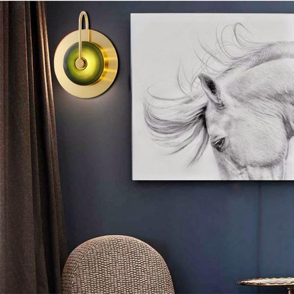 

wall lamp nordice modern crystal sconce lighting bedroom light led bedside dining room corridor