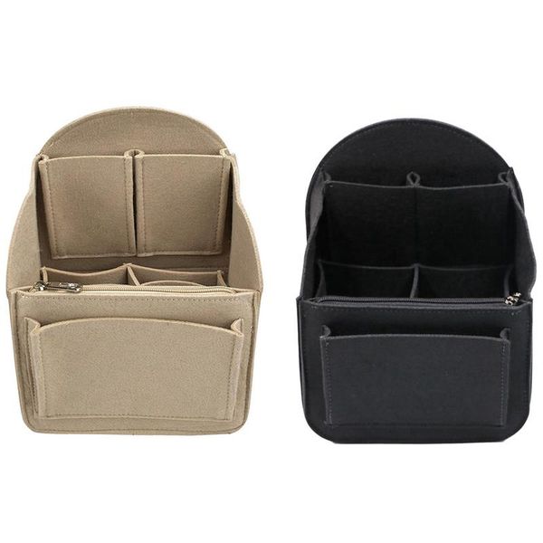 

felt backpack insert organizer storage bag universal bag in men women shoulder tote bags handbag organizers