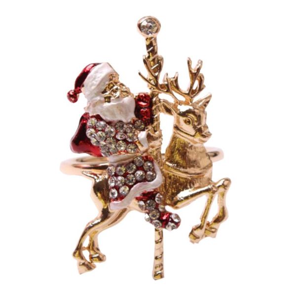 

napkin rings 2 pcs elk ring christmas holder alloy xmas for home cafe el