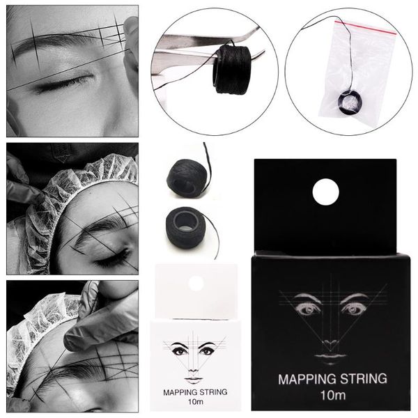 

eyebrow tools & stencils 10m tattoo thread mapping string for pre-inked pre inked brow makeup fast delivery