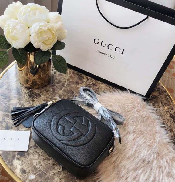 

designer fashion gucci gg bags women genuine leather marmont black red pink gold soho disco shoulder bag luxury purse handbags with series n
