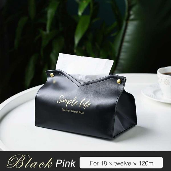 

tissue boxes & napkins pu leather box paper holder case car toilet pumping container living room decoration storage home office