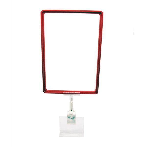 

retail supplies pop plastic advertising display signs promotions frame label price paper clip holder for supermarket 6sets