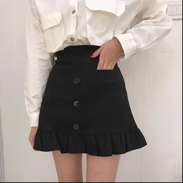 

wholesale new autumn winter selling womens fashion casual skirt g150, Black