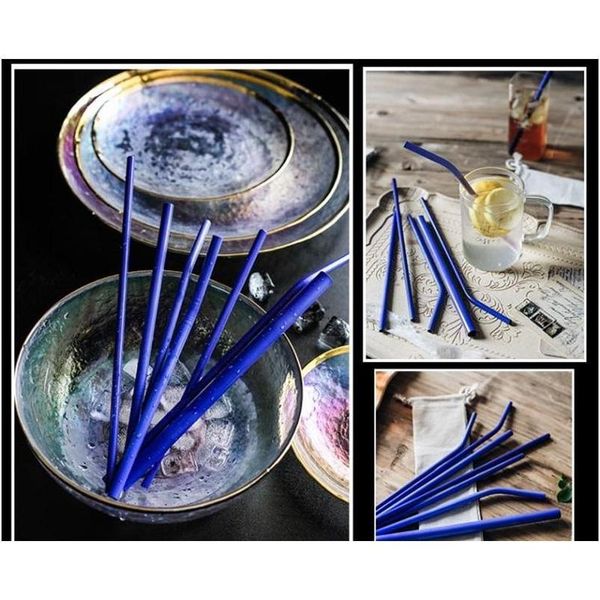 

stainless steel straw induction temperature color change straws reusable metal portable drinking straw for 20/30oz mug jllwon insyard