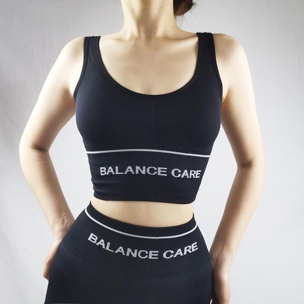 

gym clothing summer 2021 seamless sports bras back running fitness and workout crop for active wear women bralette letter yoga bra, White;black