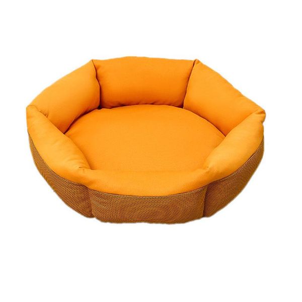 

kennels & pens 2021 round dog bed mat pet house for little medium large pets soft winter warm sleeping dogs cats