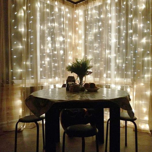 

christmas led icicle string lights home outdoor holiday decorative wedding led fairy curtain garlands party lights new year