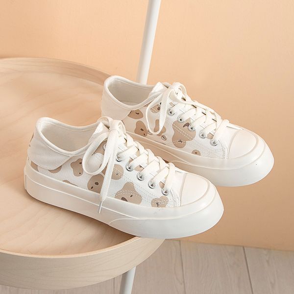 

female fashion canvas 2021 lolita popular japanese style lovely soled student casual board running sports shoes d0cr, Black