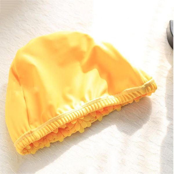 

swimming caps handmade pearl flower size bathing cap protect ears hair women adults swim pool cap*1pc