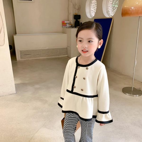 

jackets little girls clothing fall clothes for kids coat baby double breasted solid color versatile top, Blue;gray