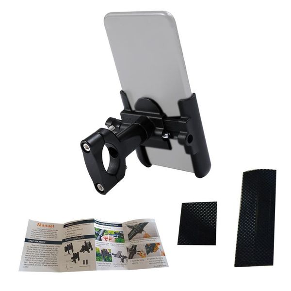 

car & truck racks durable phone holder universal road motorcycle for bicycle scooter 360 degree rotation navigation aluminum alloy shockproo