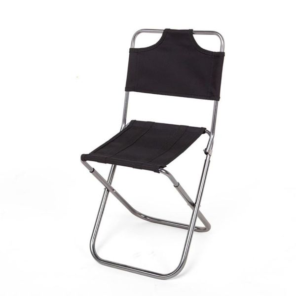 

aluminum alloy folding chair fishing outdoor portable folding chair camping bbq backrest stool, hold up to 110kg, 27cm height